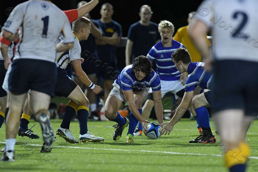 Wheaton Men\'s Rugby vs Mass Maritime.  Photo by Keith Nordstrom
